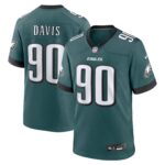 Davis Philadelphia Eagles Team Game Jersey - Midnight Green