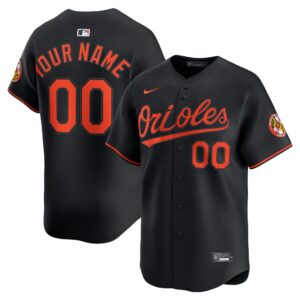 Baltimore Orioles Black Alternate Limited Custom #00 Jersey