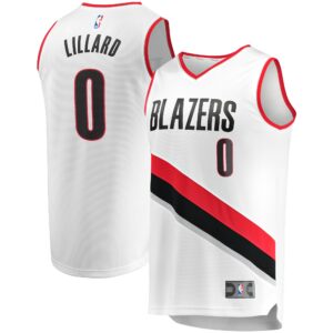 Damian Lillard Portland Trail Blazers  2020/21 Fast Break Replica Jersey - Association Edition - White