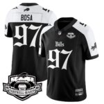 Joey Bosa #97 Buffalo Bills BUF Gothic Vapor Limited Jersey - Farewell Highmark Patch - All Stitched
