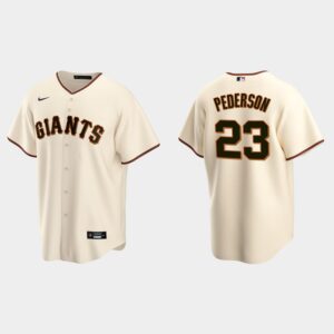Men's San Francisco Giants #23 Joc Pederson Cream Home Jersey