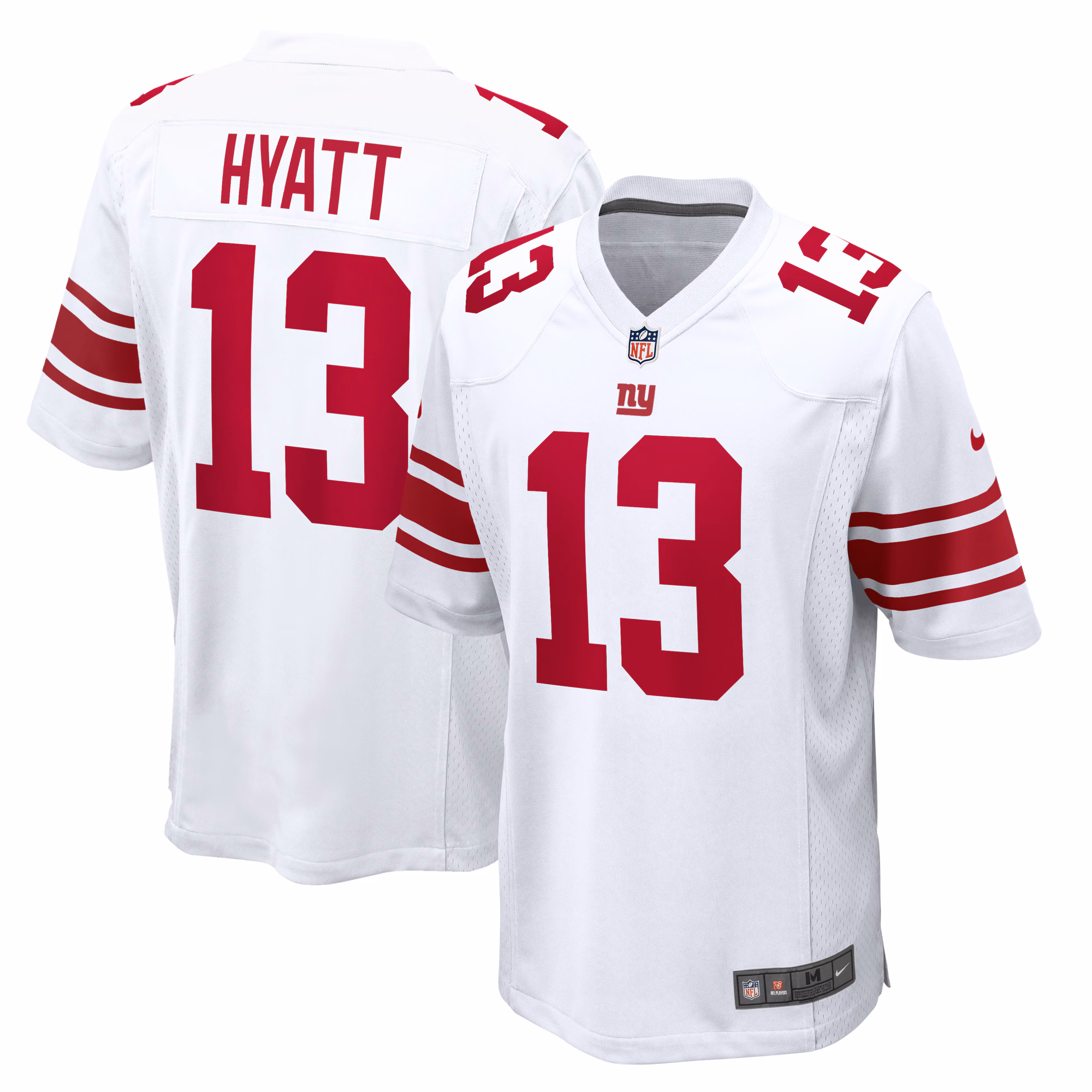 Jalin Hyatt New York Giants  Game Jersey -  White