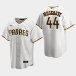 Men's San Diego Padres #44Joe Musgrove White Brown Jersey
