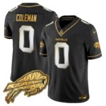 Keon Coleman #0 Buffalo Bills BUF 2025 "Rivalries" Gold Vapor Limited Jersey - All Stitched