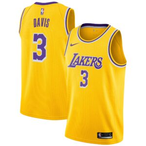 Anthony Davis Los Angeles Lakers 2019/20 Swingman Jersey Gold - Icon Edition