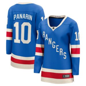 Women's New York Rangers Artemi Panarin #10 Fanatics Blue Centennial Breakaway Jersey