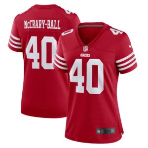 Marcelino McCrary-Ball San Francisco 49ers  Women's Game Player Jersey - Scarlet