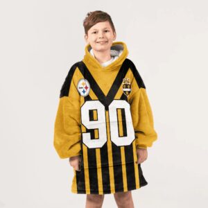 Kid 90 Pittsburgh Football Unisex Blanket Hoodie