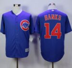 Chicago Cubs #14 Ernie Banks Blue New Cool Base Stitched Jersey