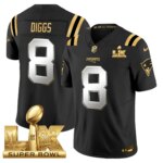 Stefon Diggs #8 New England Patriots Super Bowl LX Patch Vapor Limited Game Jersey - All Stitched
