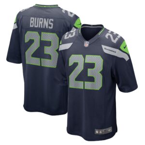 Artie Burns Seattle Seahawks  Game Jersey - College Navy
