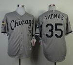 Chicago White Sox #35 Frank Thomas Grey Cool Base Stitched Jersey
