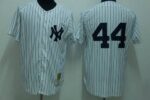 Mitchell and Ness New York Yankees #44 Reggie Jackson Stitched White Throwback Jersey