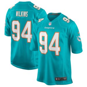 Christian Wilkins Miami Dolphins  Game Jersey - Aqua