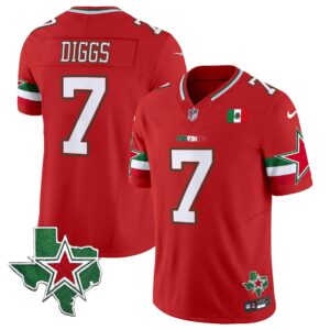 Trevon Diggs # 7 2025 Dallas Cowboys Mexico Vapor Limited Jersey - All Stitched