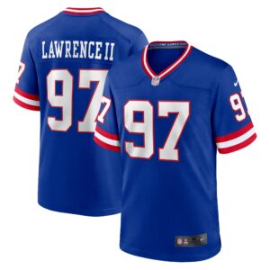 Dexter Lawrence II #97 New York Giants Classic Game Player Jersey - Royal