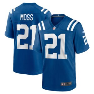 Zack Moss Indianapolis Colts  Game Player Jersey - Royal