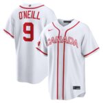 Tyler O'Neill #9 Canada Baseball 2026 World Baseball Classic Home Stadium Jersey - White