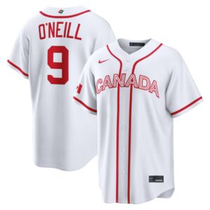 Tyler O'Neill #9 Canada Baseball 2026 World Baseball Classic Home Stadium Jersey - White