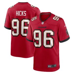 Akiem Hicks Tampa Bay Buccaneers  Game Player Jersey - Red