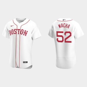 Men's Boston Red Sox #52 Jackie Michael Wacha Flex Base Alternate Jersey - White