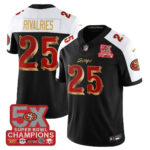 San Francisco 49ers Rivalries # 25 SF Rivalries 5-Time Champions Patch Vapor Limited Jersey - All Stitched