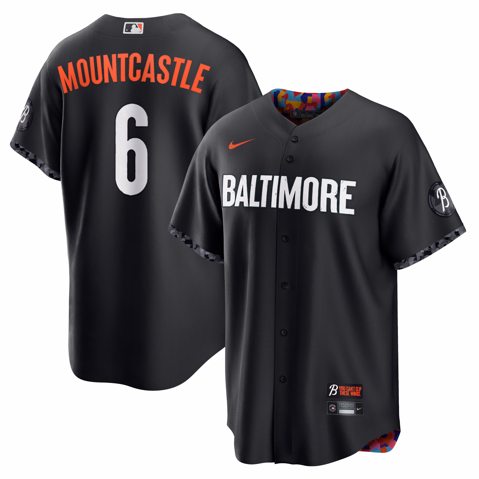 Baltimore Orioles Ryan Mountcastle #6 Black City Connect Replica Player Jersey