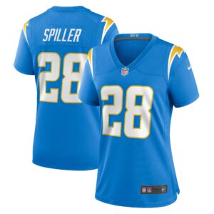 Isaiah Spiller Los Angeles Chargers Women's Game Jersey - Powder Blue