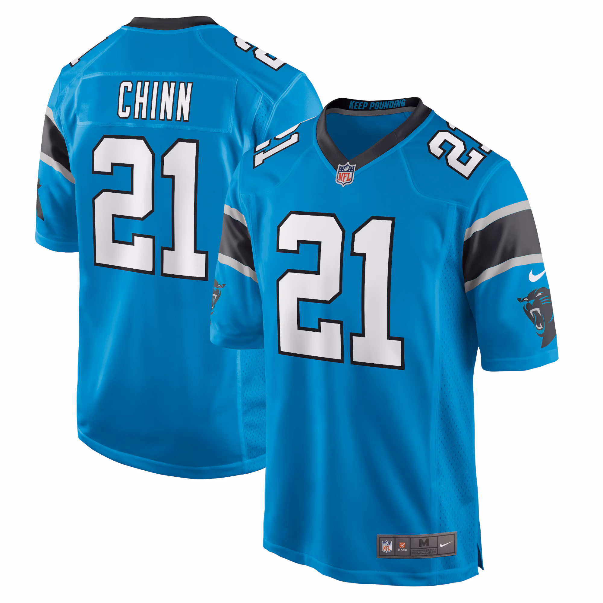 Jeremy Chinn Carolina Panthers Game Jersey - Blue