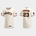 Men's San Francisco Giants #23 Joc Pederson Cream Home Jersey