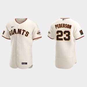 Men's San Francisco Giants #23 Joc Pederson Cream Home Jersey
