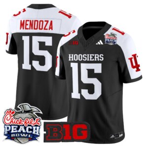 Fernando Mendoza #15 Ndiana Hoosiers IH 2026 Peach Bowl Vapor Limited Jersey - All Stitched