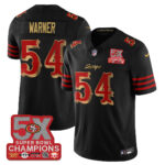 San Francisco 49ers Fred Warner # 54 SF Rivalries 5-Time Champions Patch Vapor Limited Jersey - All Stitched