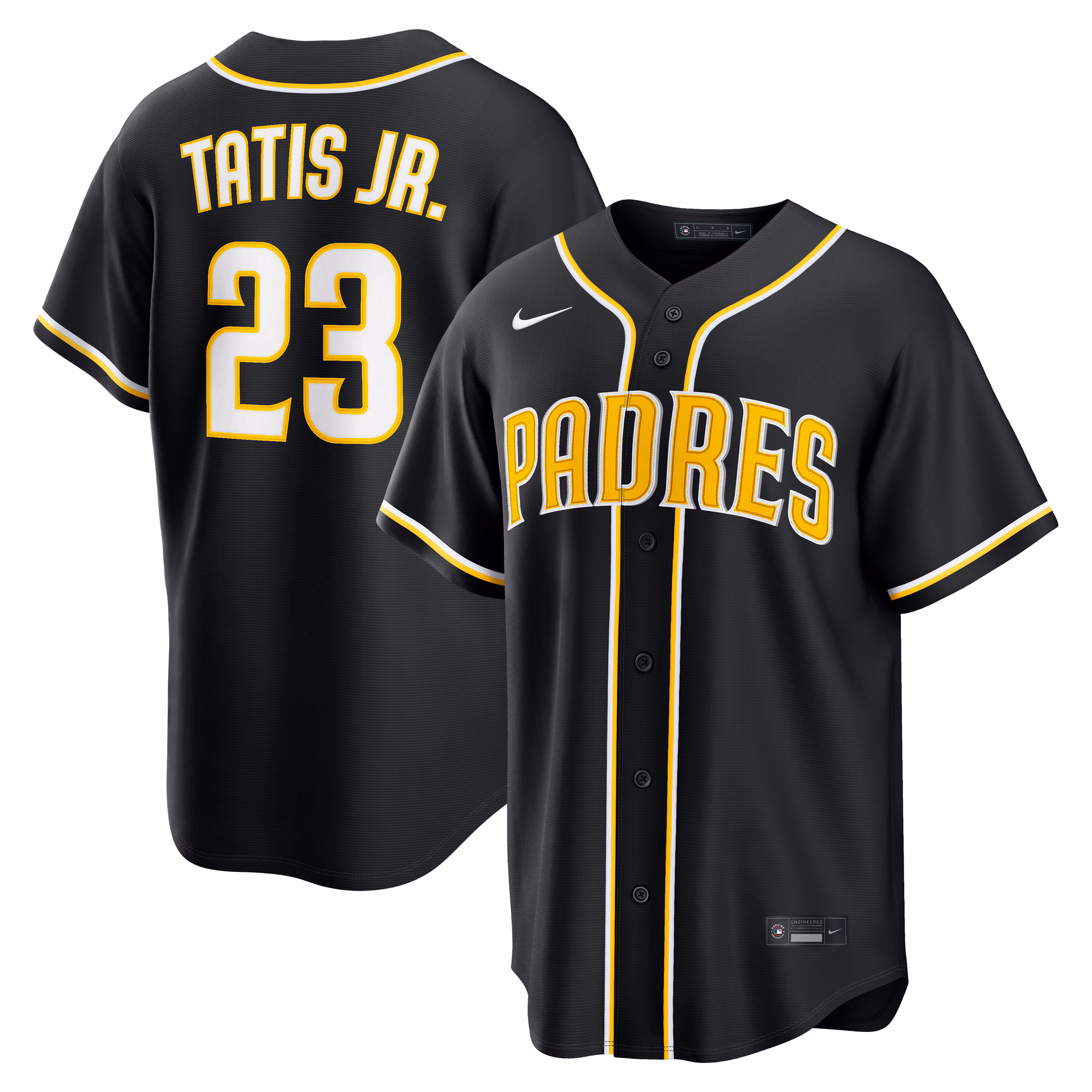 San Diego Padres Fernando Tatis Jr. #23 Fashion Replica Black Out Jersey