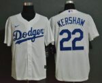Men's Los Angeles Dodgers #22 Clayton Kershaw White Stitched Cool Base  Jersey