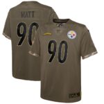 Pittsburgh Steelers  Youth 2022 Salute To Service Player Limited Jersey - Olive