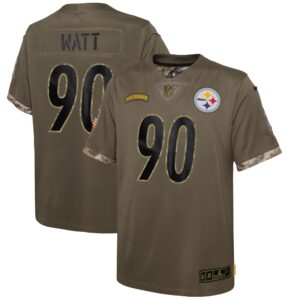 Pittsburgh Steelers  Youth 2022 Salute To Service Player Limited Jersey - Olive