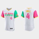 Men's San Diego Padres #4 Blake Snell 2022 City Connect Flex Base Jersey - White