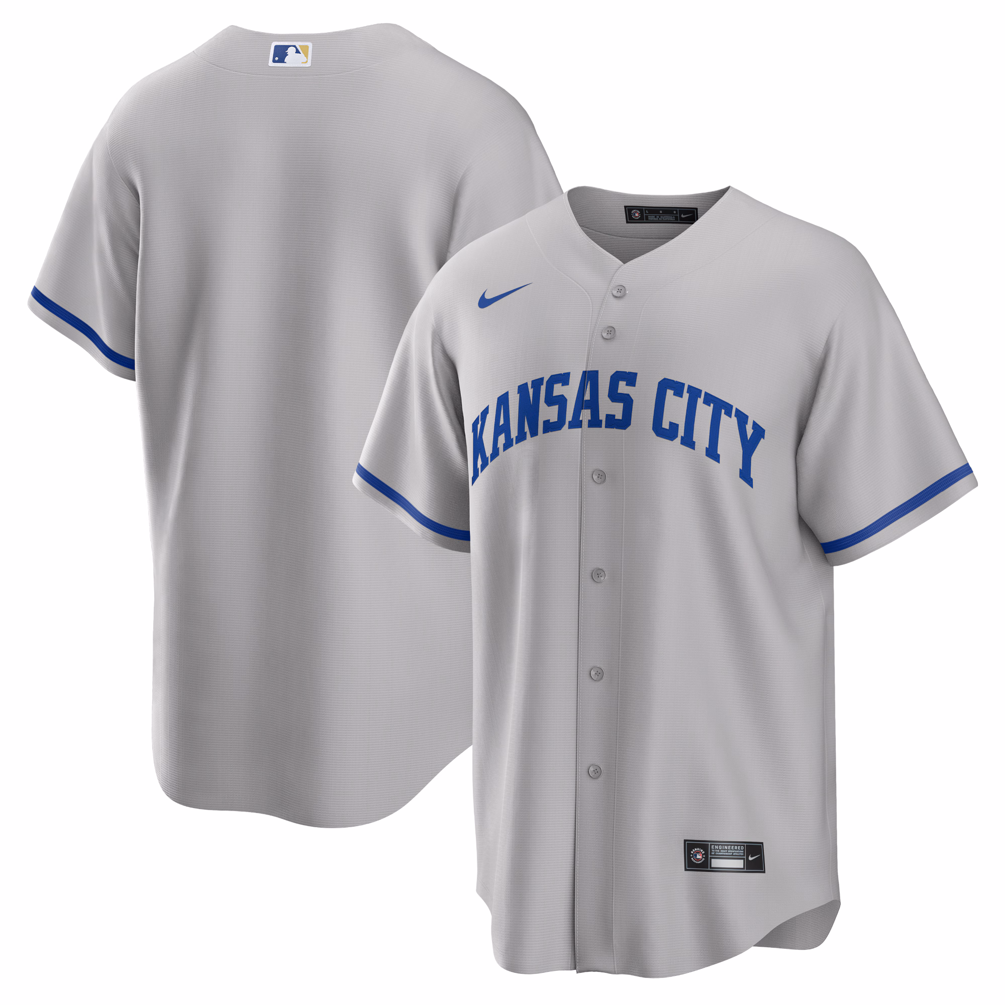 Kansas City Royals Gray Road Replica Jersey