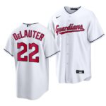Men's Cleveland Guardians #22 Chase DeLauter 2022 Draft Jersey White Home