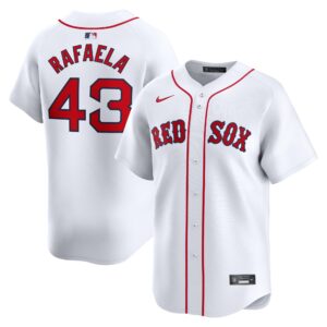 Men's Boston Red Sox Ceddanne Rafaela  White Home Limited Player Jersey