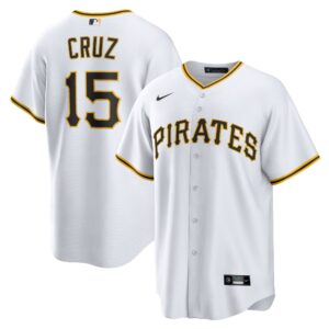 Men's Pittsburgh Pirates Oneil Cruz  White Home Replica Jersey