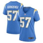 Amen Ogbongbemiga Los Angeles Chargers  Women's Game Player Jersey - Powder Blue
