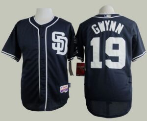 San Diego Padres #19 Tony Gwynn Navy Blue Cool Base Stitched Jersey