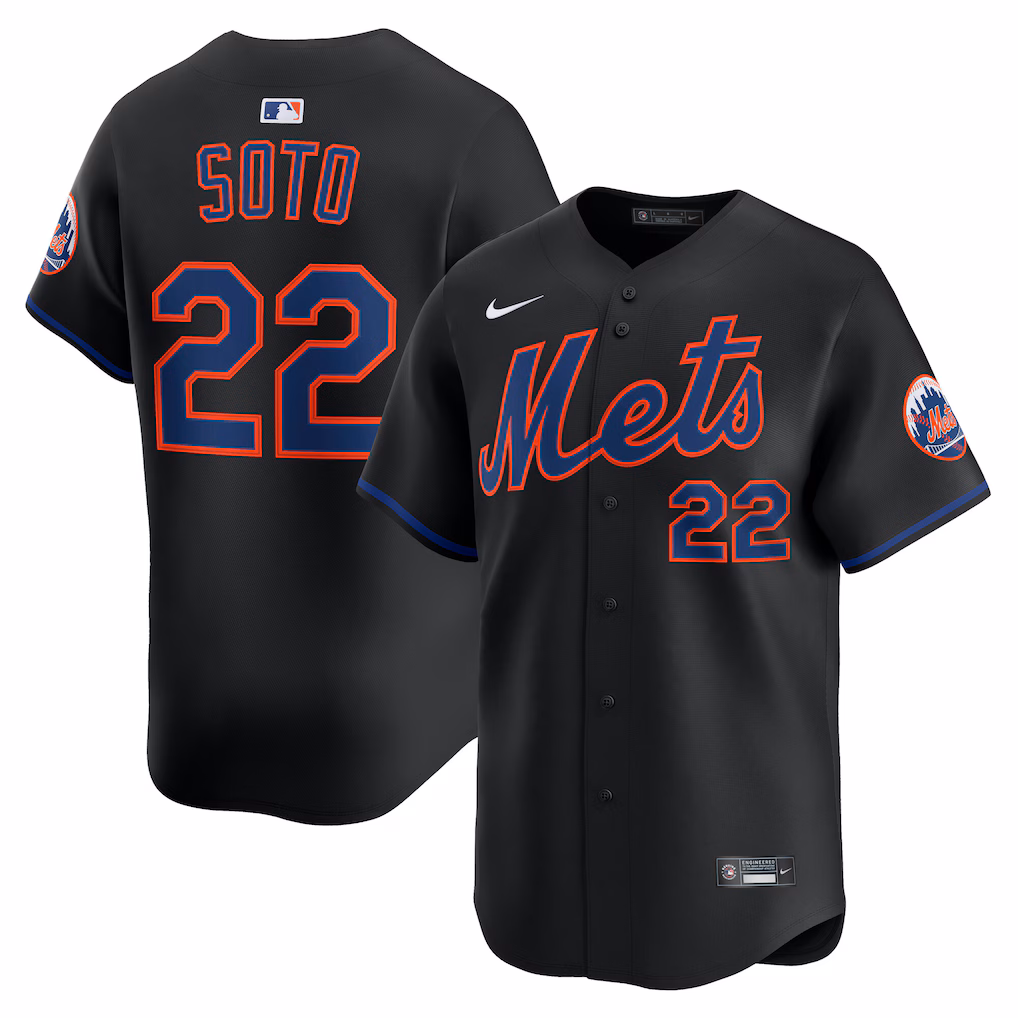 Juan Soto #22 New York Mets Black Alternate Limited Player Jersey