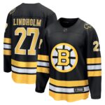 Boston Bruins Hampus Lindholm #27 Fanatics Black Home Breakaway Player Jersey
