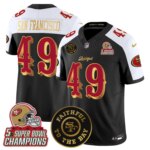 San Francisco #49 San Francisco 49ers SF 2025 "Rivalries" 5x Champions & Faithful To The Bay Patch Vapor Limited Jersey - All Stitched