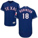 Texas Rangers #18 Drew Robinson Blue Flexbase Collection Stitched Jersey