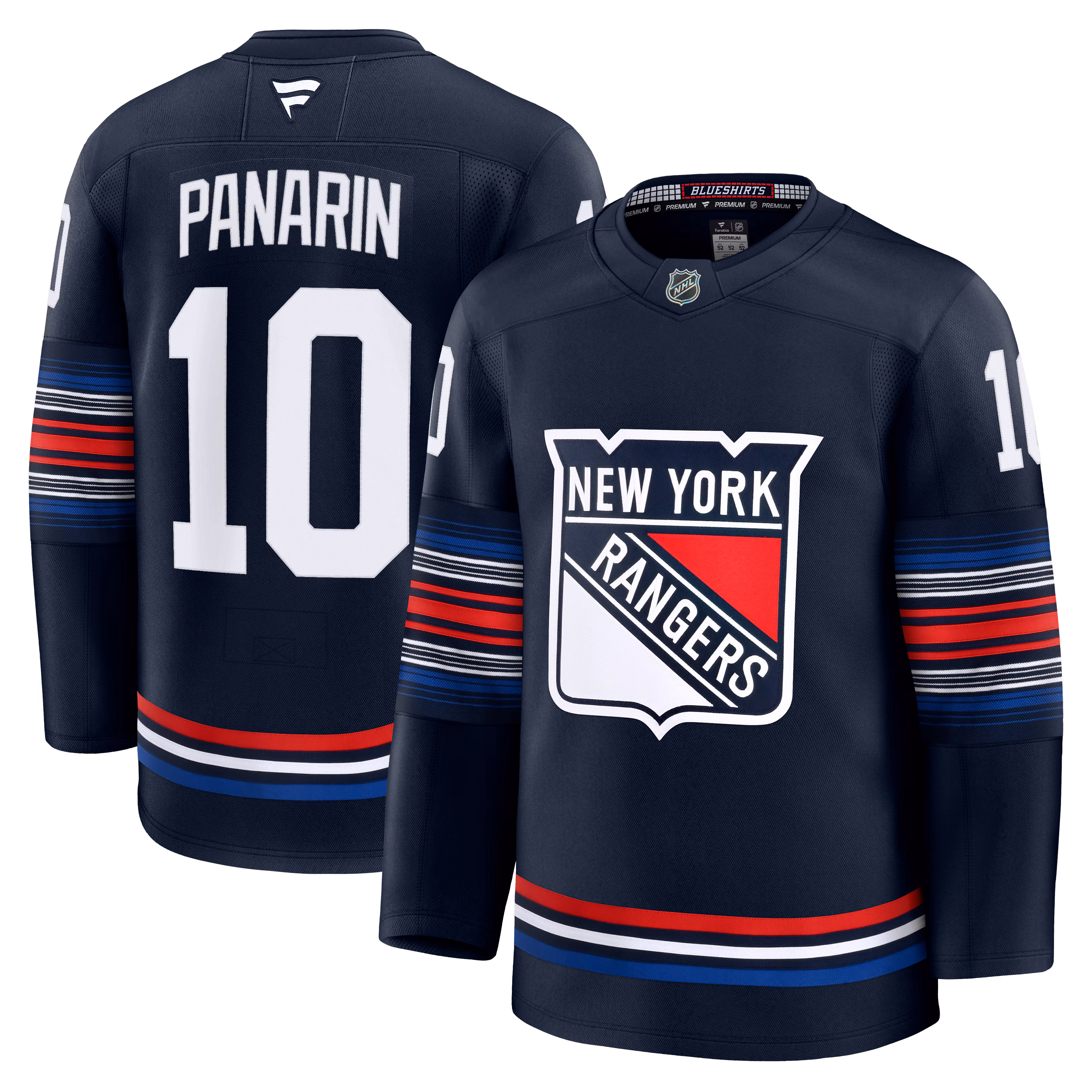 New York Rangers Artemi Panarin #10 Fanatics Navy Alternate Premium Jersey