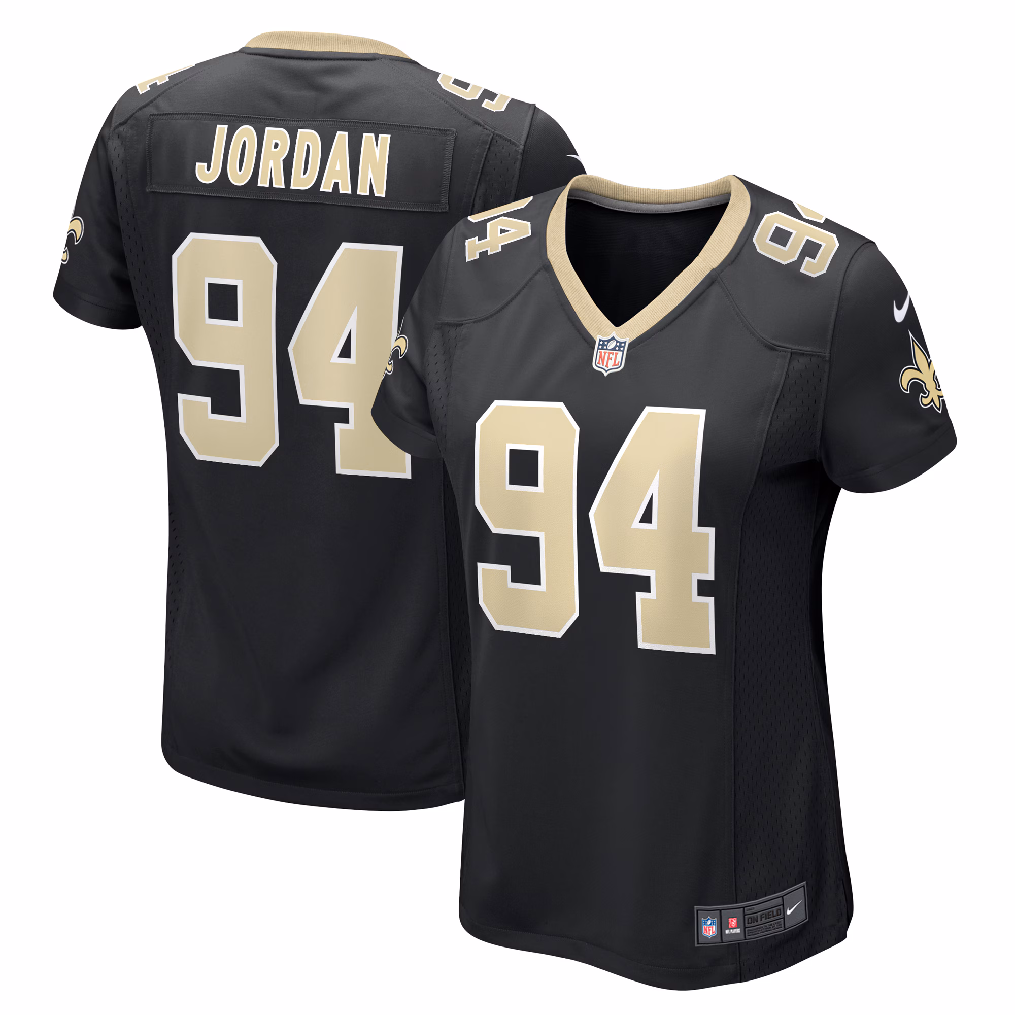 Cameron  New Orleans Saints Women's Team Game Jersey -  Black